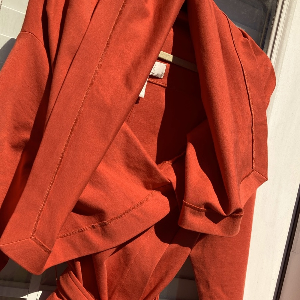 Jacket With Dramatic Collar Sz L - image 4